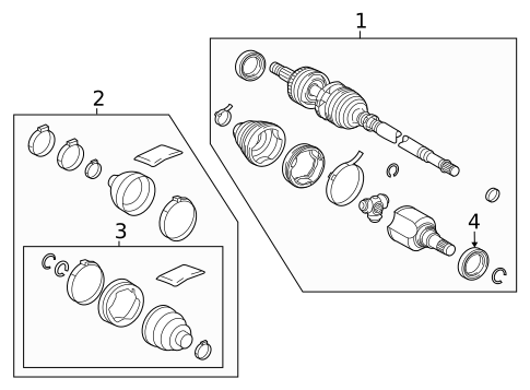 Drive Axles for 2020 Toyota Mirai #0