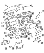 SD401B7AI - : Instrument Cluster Bezel for Chrysler: PT Cruiser Image