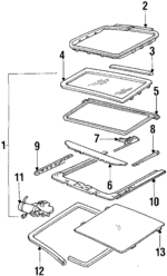12395469 - Body: Slide Panel for Buick: Electra | Cadillac: Brougham, Eldorado Image
