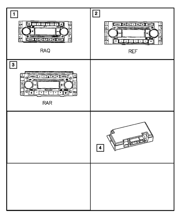 5091175AF - Instrument Panel and Radios and Consoles: Am/fm With Cd And Equalizer Radio for Mopar Image