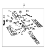 68043924AA - Body Sheet Metal Except Doors: Front Side Rail Extension, Right for Mopar Image