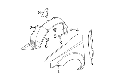 Fender & Components for 2007 Chevrolet Aveo5 #0