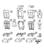 7HZ65TX7AD - : Rear Seat Cushion Cover, Left for Mopar Image