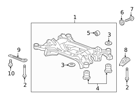 Suspension Mounting for 2014 Acura RLX #1