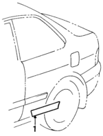 7565116420B2 - Body: Body Side Molding for Toyota: Tercel Image