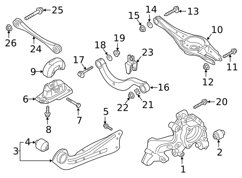 Rear Suspension for 2015 Volkswagen Golf #28
