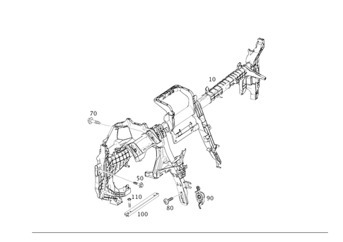 Crossmember Under Instrument Panel for 2021 Mercedes-Benz E 63 AMG&reg; S #0