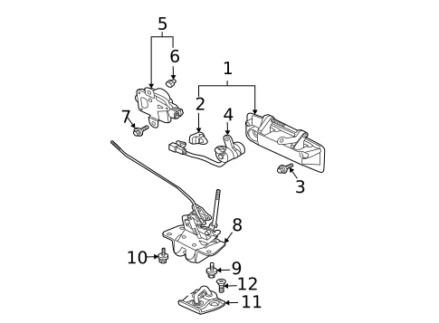 Lock & Hardware for 2004 Mitsubishi Lancer #2