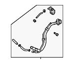 31030J9500 - Fuel System: Filler Pipe for Hyundai: Kona, Kona Electric, Kona N Image