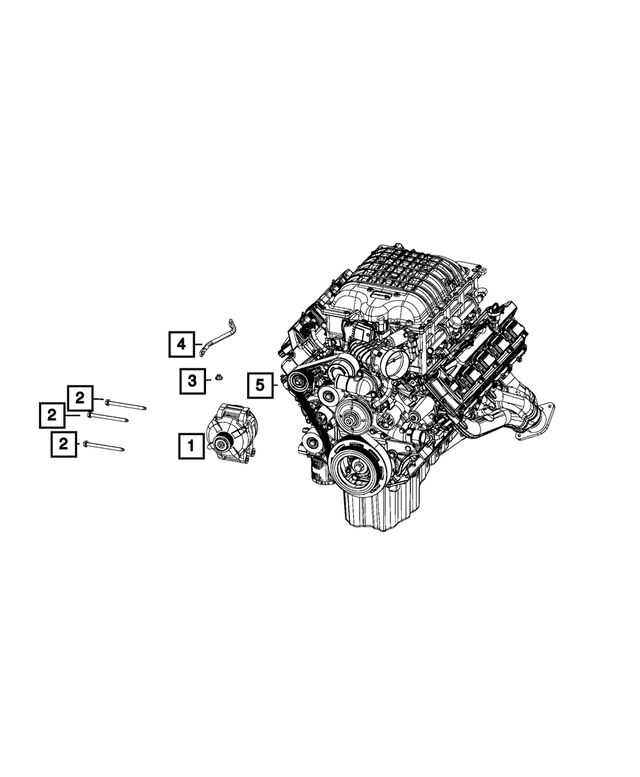 68045250AC - Electrical: Alternator Bracket for Mopar Image