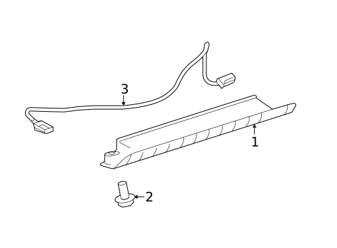 High Mounted Stop Lamp for 2018 Toyota Sienna #0