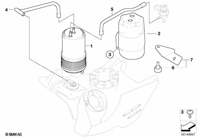 16132345095 - : Activated Charcoal Filter for BMW-Motorrad Image