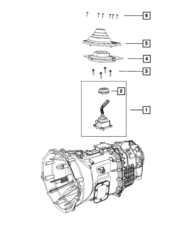 « 6036727AA – G56; 6-Speed; Manual Transmission : Clavette à Tête Hexagonale à Embase Boulon pour Mopar Image »