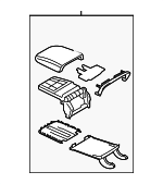 1K0864207FWYE - Body: Armrest Assembly for Volkswagen: Eos, Golf, Golf R, GTI Image