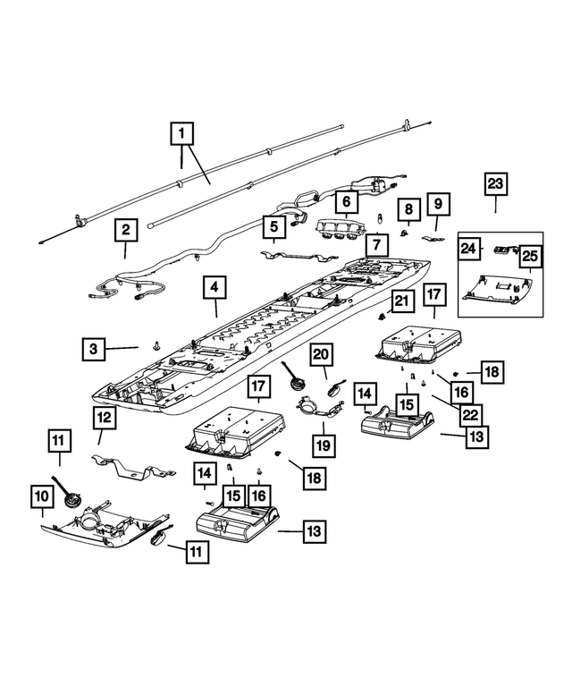 4869777AE - Interior Trim: Overhead Console Wiring for Mopar Image