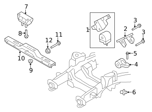 Engine & Trans Mounting for 2009 Lincoln Navigator #0