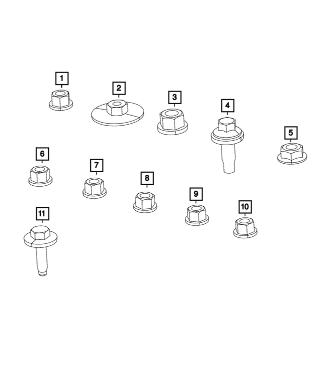 6508272AA - Electrical: Nut for Mopar Image