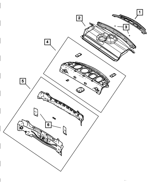 Shelf Panel for 2011 Dodge Charger #0