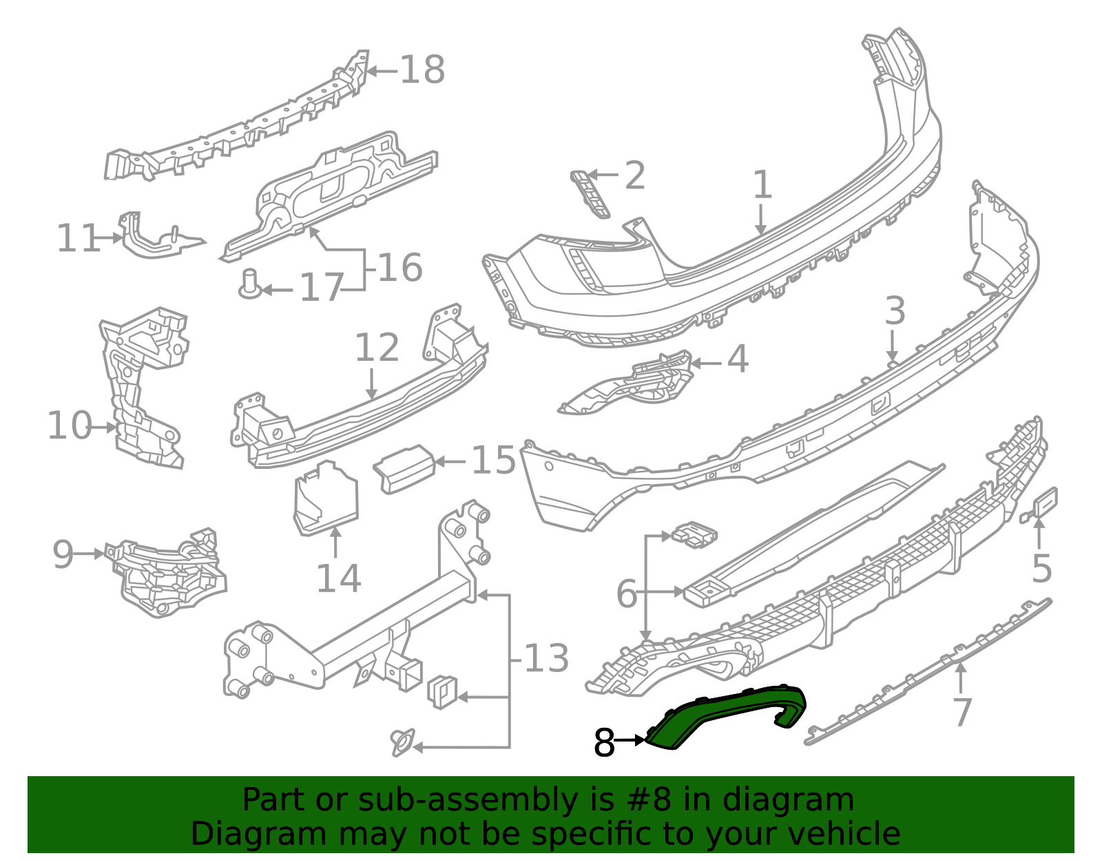2025 Audi RS Q8 Molding 4M8-853-842-C-1Q2 | OEM Parts Online