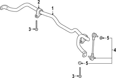 Stabilizer Bar & Components for 2025 Volvo EC40 #1