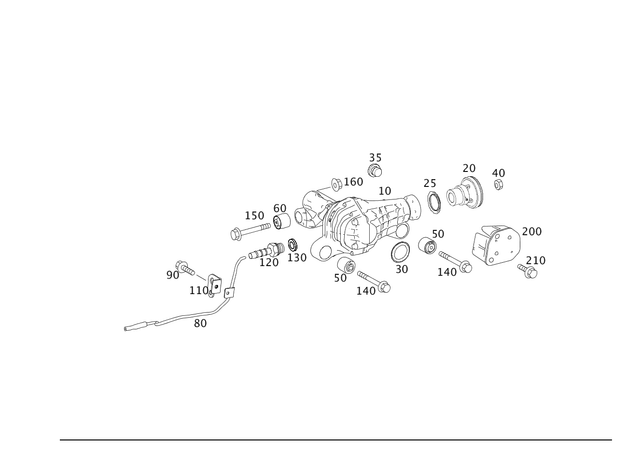 1643380020 - Front Axle: Flange for Mercedes-Benz Image image