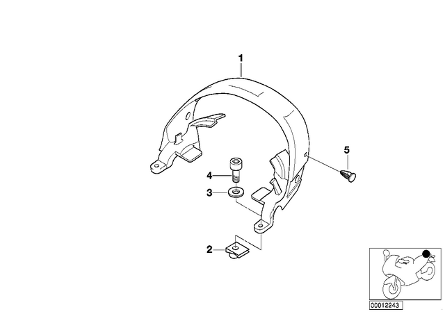52532307782 - Seats and Seat Bench: Handle -  for BMW-Motorrad Image