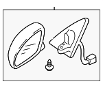 ZZDB69180A - : Mirror Assembly - Driver's Side (LH) for Mazda: Tribute Image