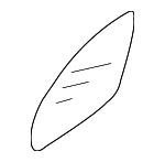 ZZC0691G7 - : Mirror Glass - Driver's Side (LH) for Mazda: Tribute Image