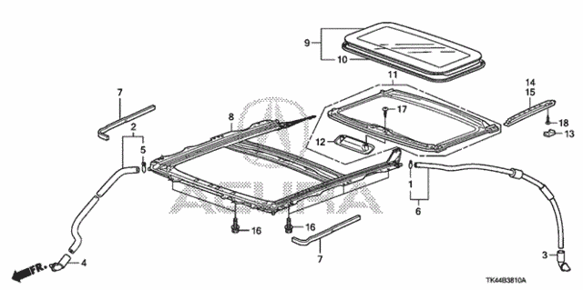 Sliding Roof for 2011 Acura TL #0