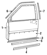 9152380 - : Belt Weather-Strip for Volvo Image