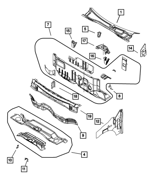 Cowl and Dash Panel for 2013 Ram C/V #0