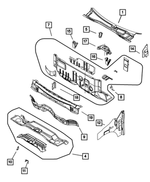 5109393AA - Body Sheet Metal Except Doors: Cowl Plenum To Cowl Side Brace for Mopar Image
