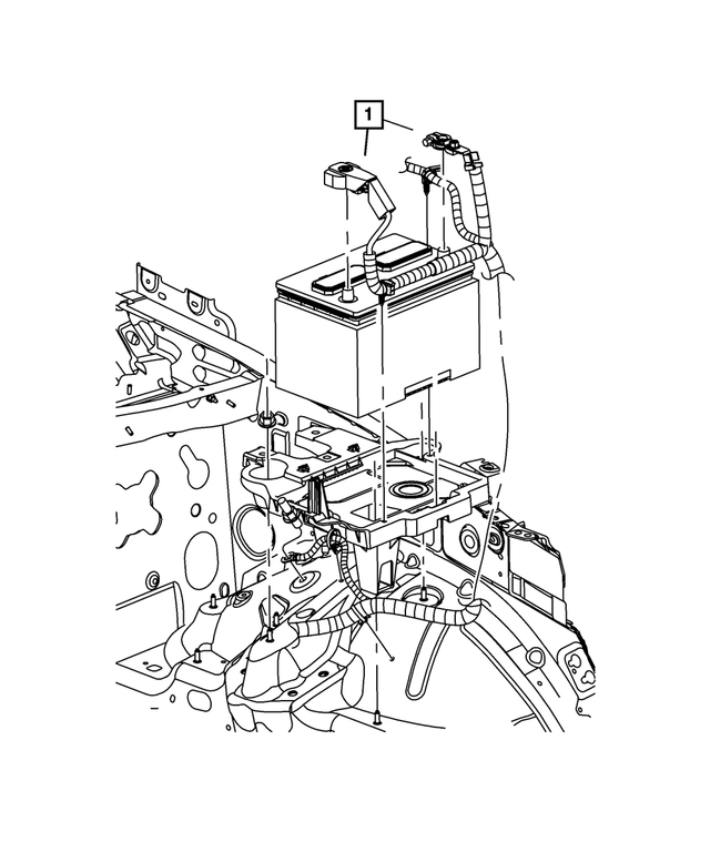 56047253AH - Electrical: Alternator And Battery Wiring for Mopar Image