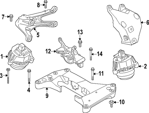 Engine & Trans Mounting for 2024 BMW 750e xDrive #0