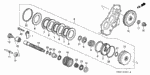 22531PDM000 - Transmission - Automatic: PISTON, CLUTCH (L-H) for Honda Image