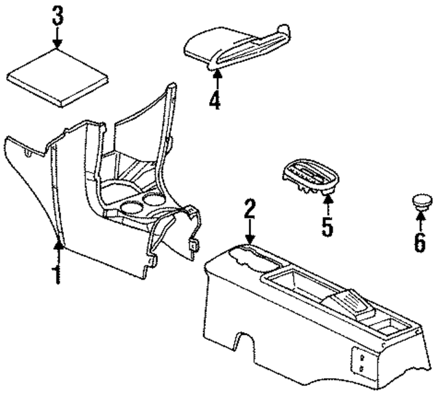 FF44RC8 - Body: Center Console for Mopar Image