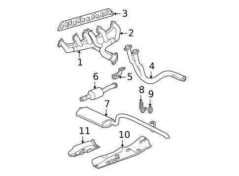 Exhaust Manifold for 2002 Jeep Grand Cherokee #0