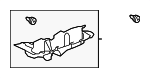 94013CC010VH - : Upper Quarter Trim for Subaru Image