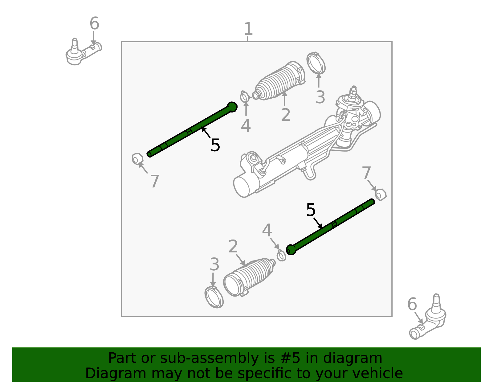 Meoe 2009-2011 Ford Focus Motorcraft Inner Tie Rod MEOE-228 | OEM Parts Online