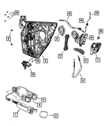 1RH65JWDAD - Doors, Door Mirrors and Related Parts: Rear Door Exterior Handle, Right &amp; Left for Chrysler: 300 Image
