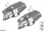51459199050 - Vehicle Trim: Trim Panel Dashboard for BMW: 535i, 535iX, 550i, 550iX Image image