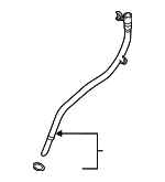 6K115610M - Engine: Tube for Volkswagen: Arteon, Atlas, Atlas Cross Sport, Beetle, Golf, Golf Alltrack, Golf R, Golf SportWagen, GTI, Jetta, Passat, Tiguan Image