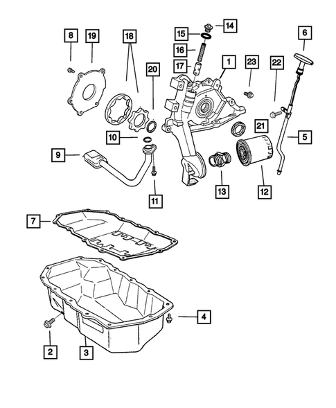 Engine Oiling for 2002 Dodge Stratus #0
