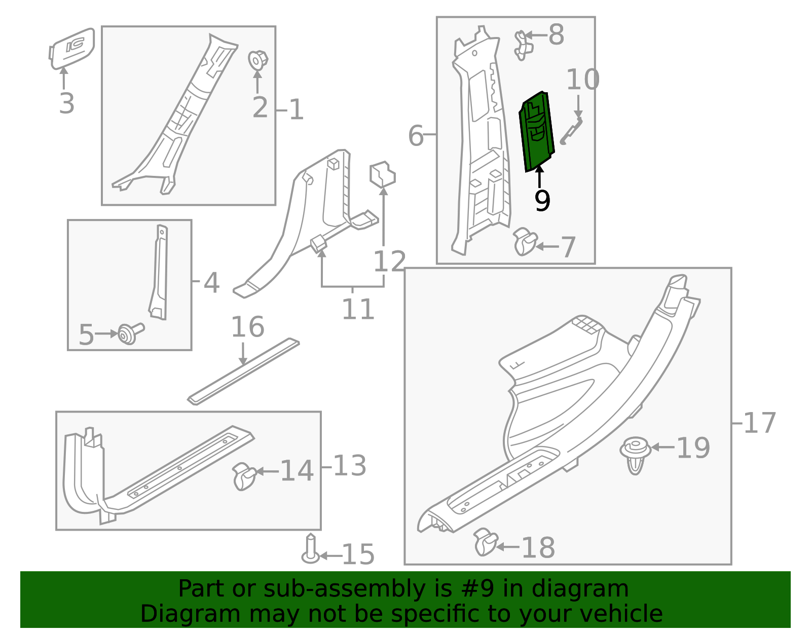 31479780 - High-Quality Seat Belt Height Adjuster Cover for 2019-2025 ...
