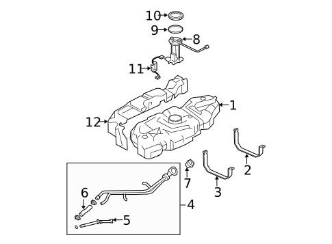 Fuel System Components for 2006 Ford Expedition #0