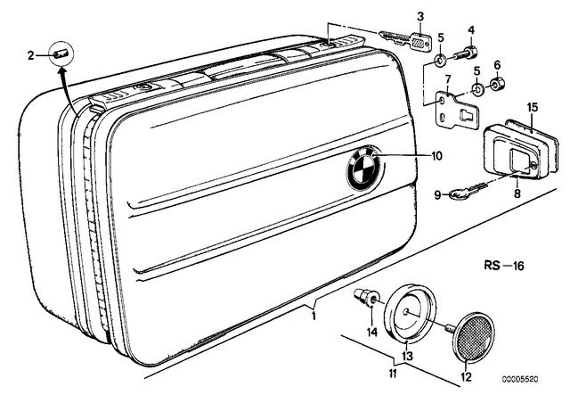 46542300058 - : Motocase Right for BMW-Motorrad Image