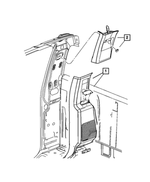 5HP52XDVAB - Interior Trim: C Pillar Molding, Right for Mopar Image