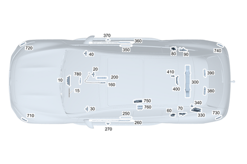 Antenna, Antenna Amplifier and Wiring Harnesses for 2025 Mercedes-Benz EQS 580 SUV #0