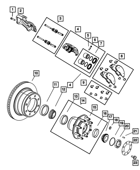 Rear Brakes for 2010 Dodge Ram 2500 #0