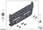 61319328424 - : Rep Kit For Radio/Climate Control Panel for BMW Image